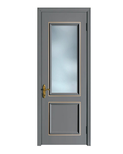 Sleek Gray Glass Door