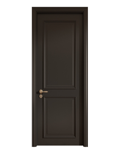 Classic black painted door