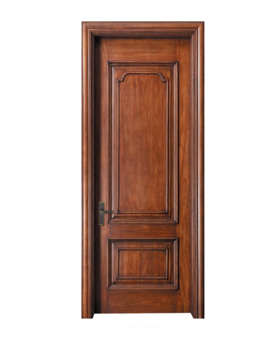 Dark wood grain solid wood door